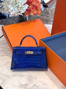 Hermes Mini Kelly Alligator Gold