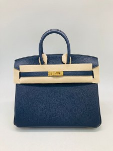 Hermes Brikin 25 cm Gold  Togo